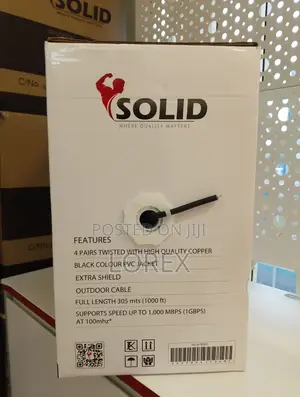 Solid Cat6 Network Cable SFTP Outdoor Single Coat