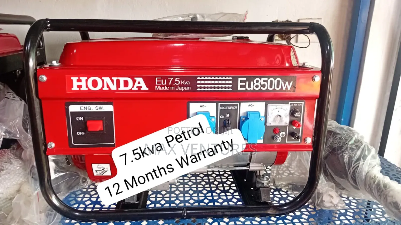 Honda 7.5kva Gasoline Pull Start Serene Port