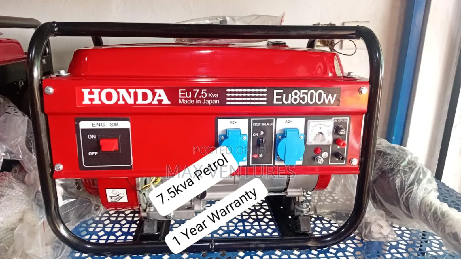 7.5kva 8500watts Honda Petrol Generator Quantum Matrix