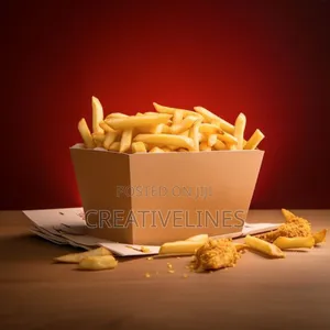 Brown Fries and Chicken Boxes