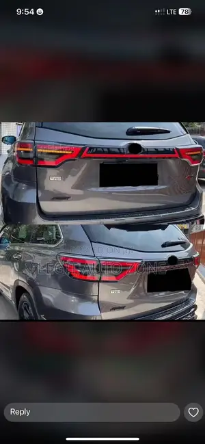 Toyota Highlander 2017,2018,2016, Spec Taillights