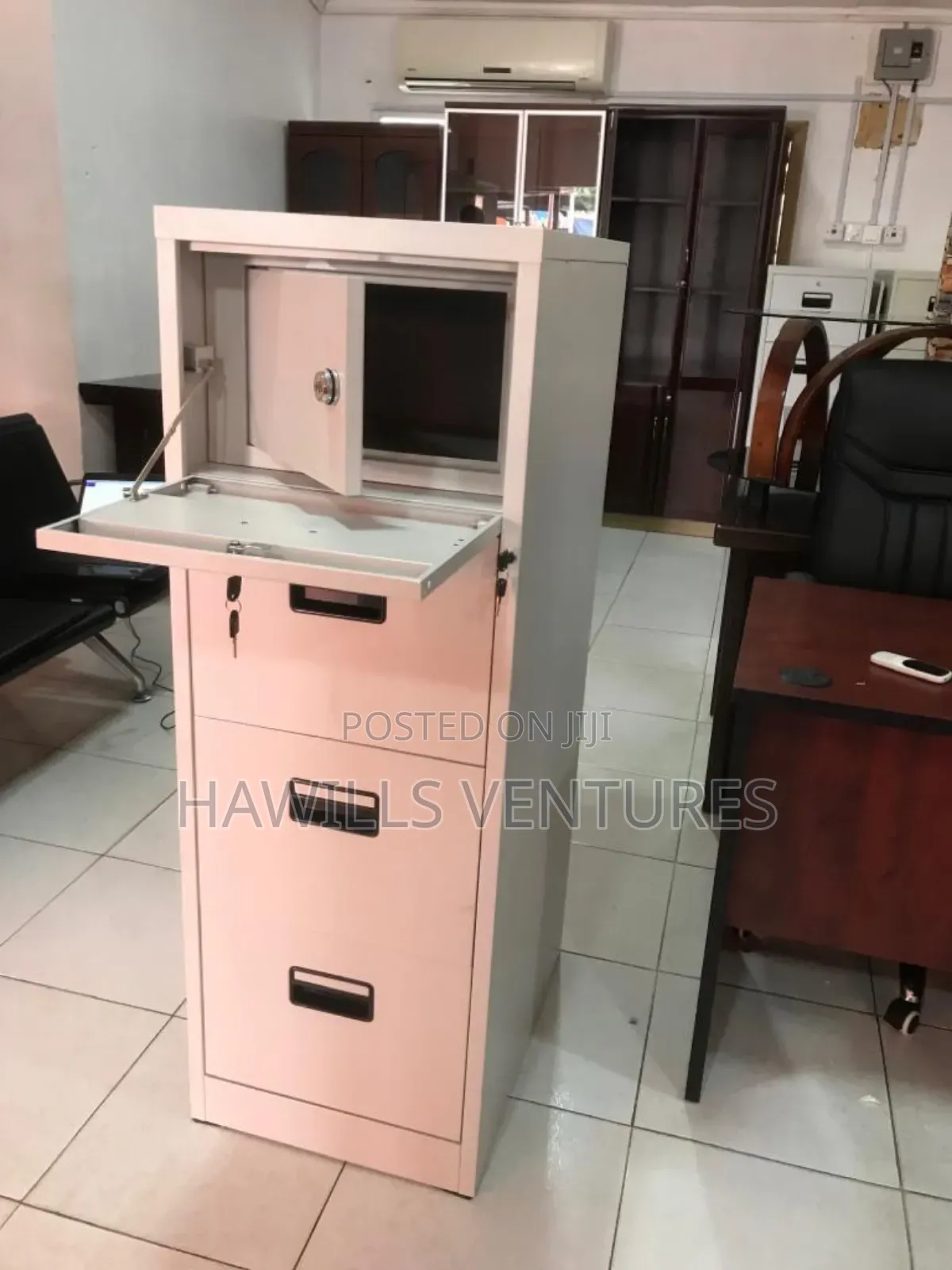 Cabinet With Safe Drawer