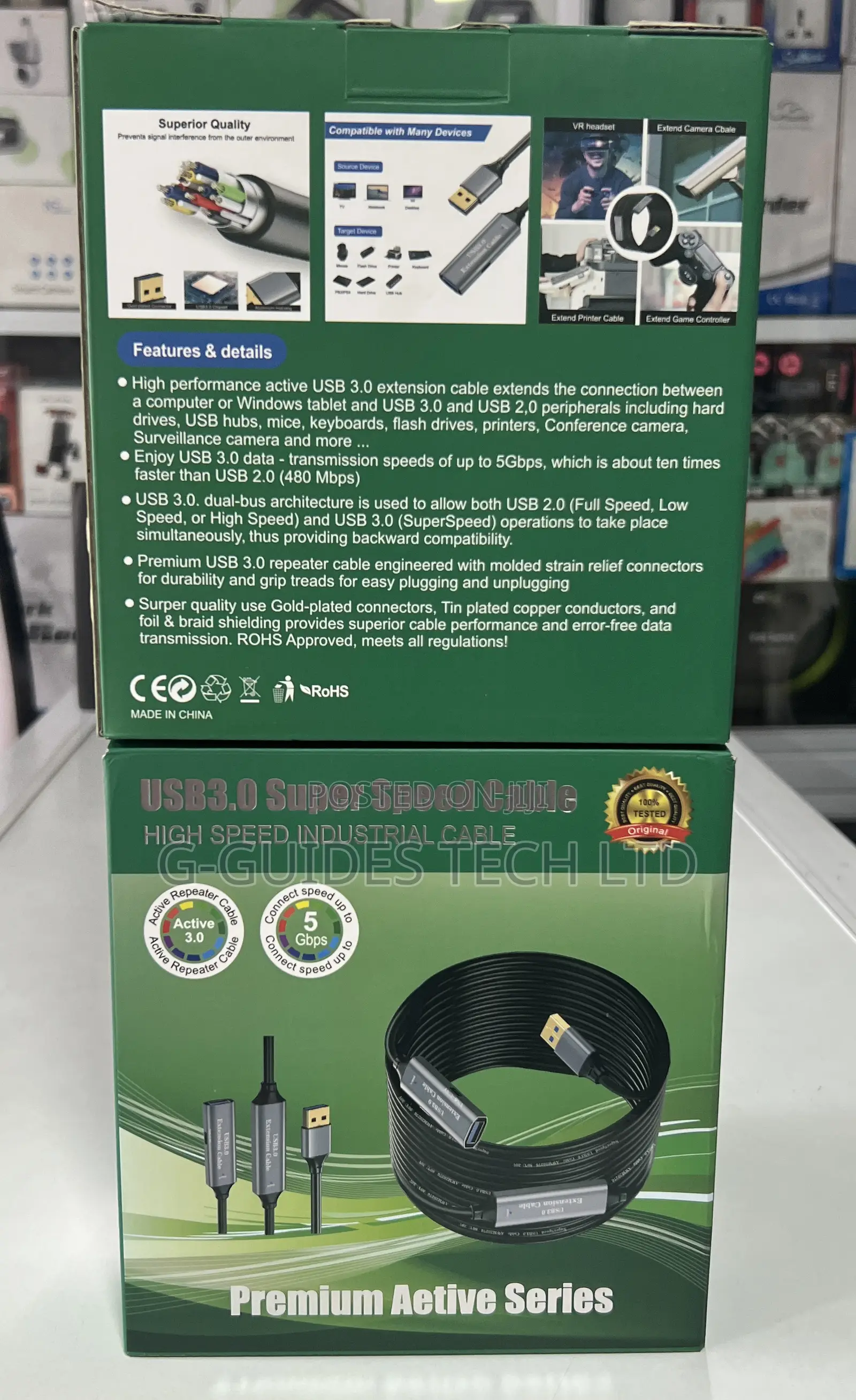 20m Usb 3.0 Active Extension Cable, 20m 3.0 Extension Cable