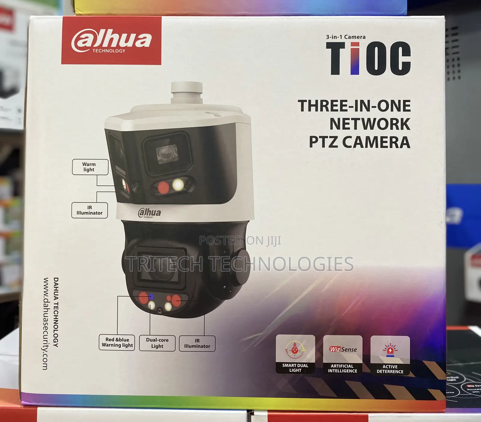 Dahua Ip PTZ Dual Lens 8mp+4mp 10x Dh-Sdt3e410-8p-Mb-a-Pv1