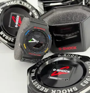 Gshock Dual Time Plastic Case Watch - Black