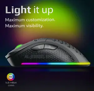 Vertux Rechargeable Gaming Mouse (Wired/Wireless)