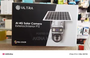 Ai 4g Solar Camera PTZ 6mp All Sim Support Eseecloud