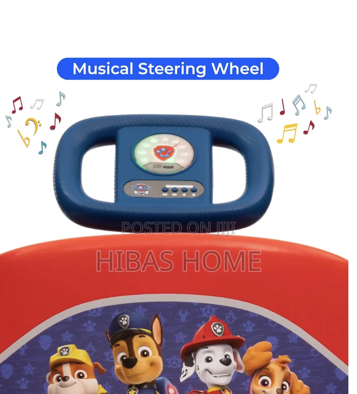 Paw Patrol Chase Go Kart, Lights,Mp3 Jack,Remote Control