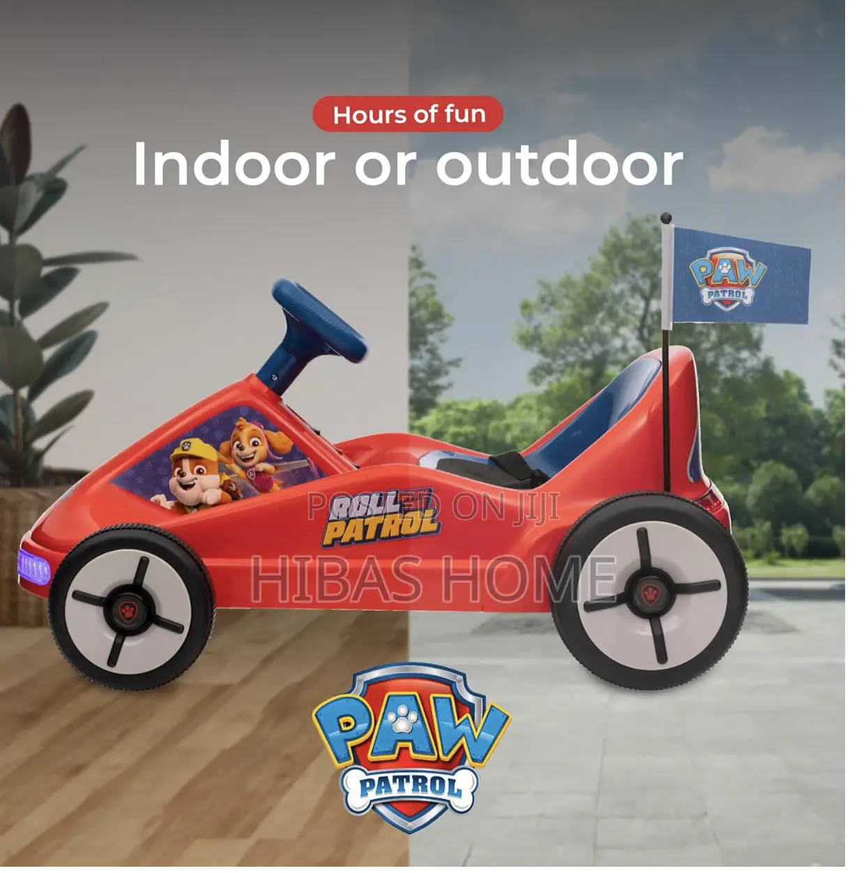 Paw Patrol Chase Go Kart, Lights,Mp3 Jack,Remote Control