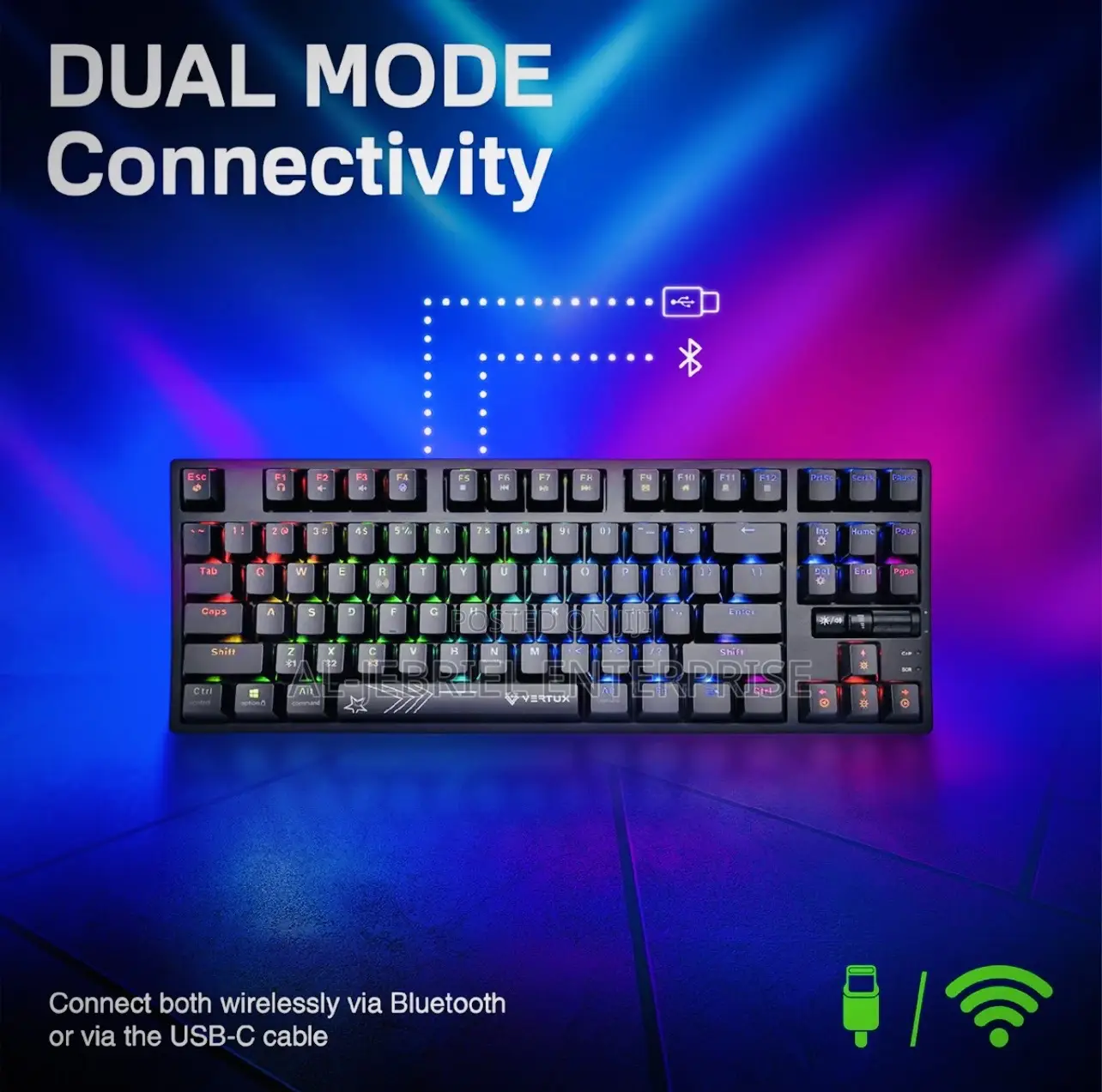 Vertux Gaming Keyboard (Vertupro-80)