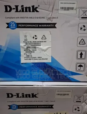 D-Link Cat6 23 Awg FTP Outdoor Cable 305