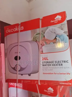 Decakila 26l Electric Water Heater ~ Hot Water Ready