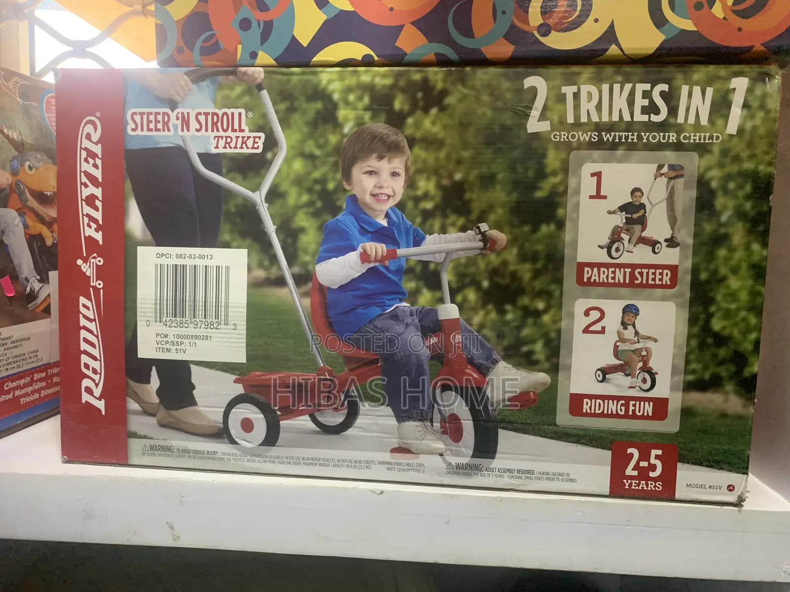 Radio Flyer Deluxe Steer Stroll Kids Tricycle Bicycle