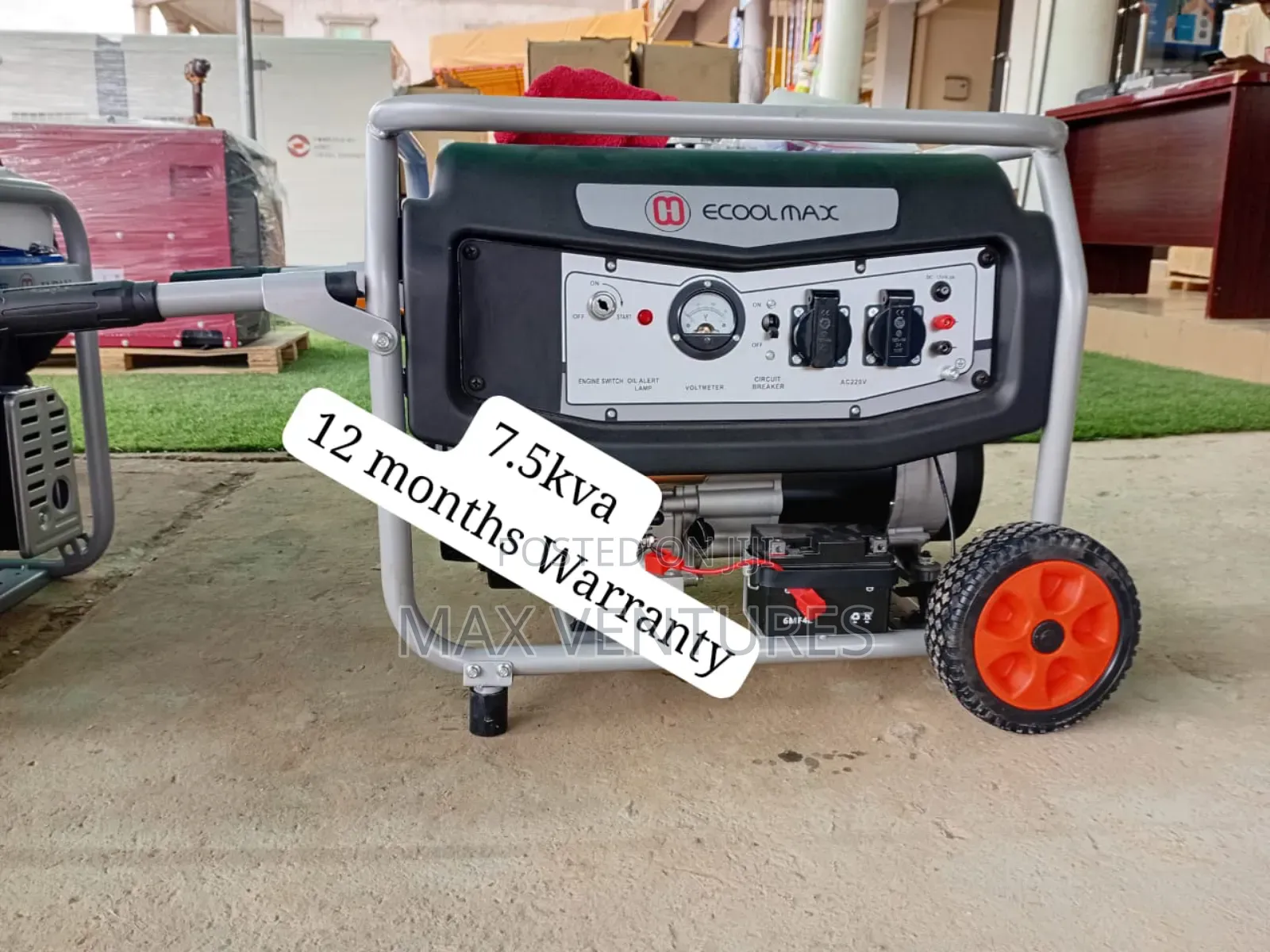 7.5kva Ecoolmax Gasoline Generator Newly Arrived Power Unit
