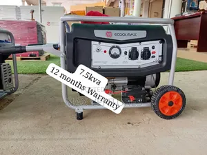 7.5kva Ecoolmax Gasoline Generator Newly Arrived Power Unit