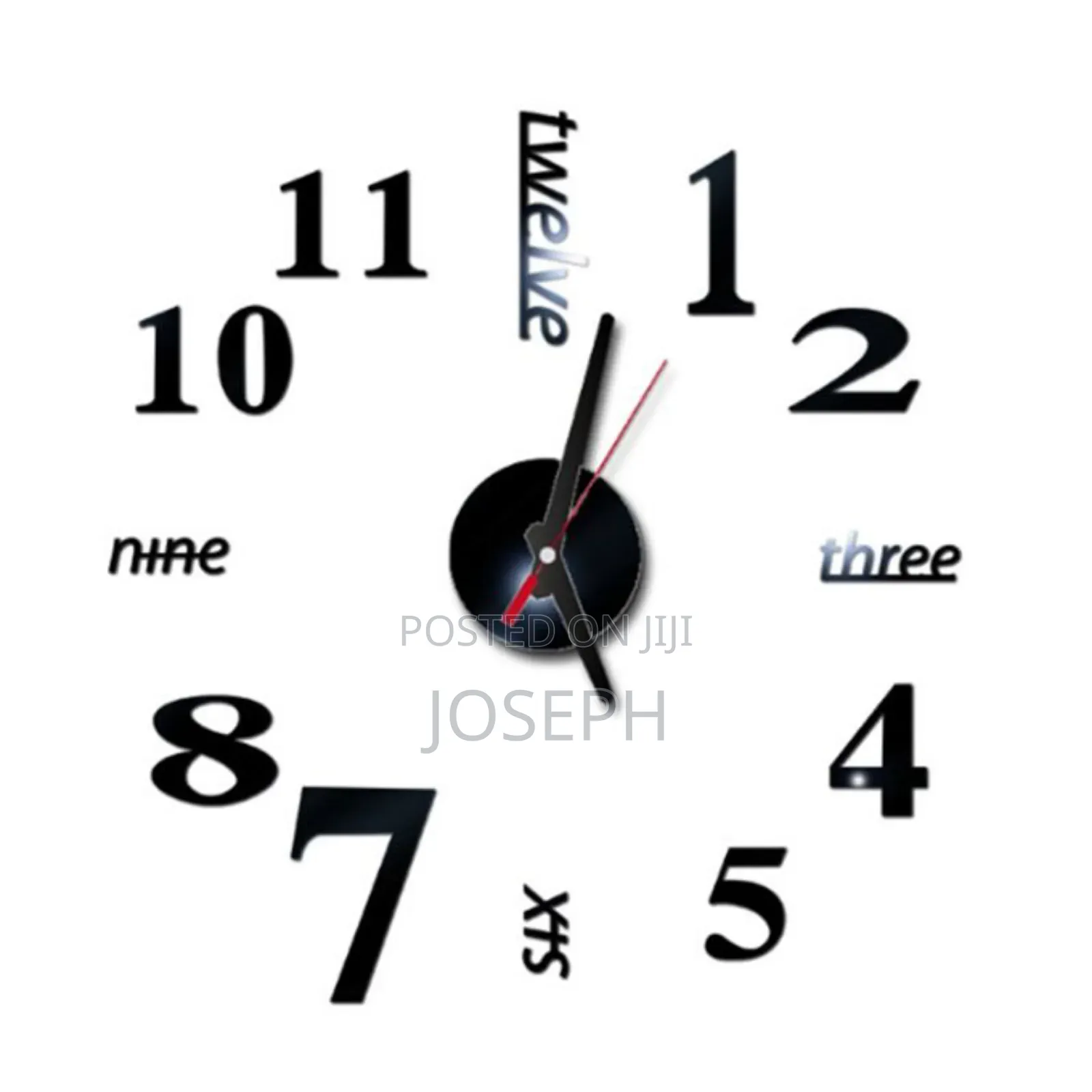 3d Wall Clock Type 6