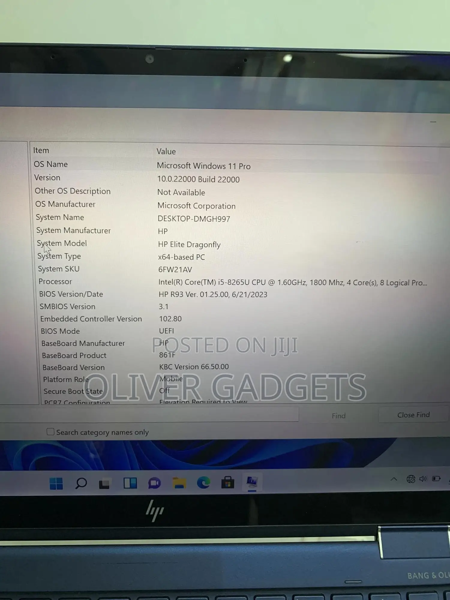 Laptop HP Elite Dragonfly G3 8GB Intel Core i5 SSD 256GB