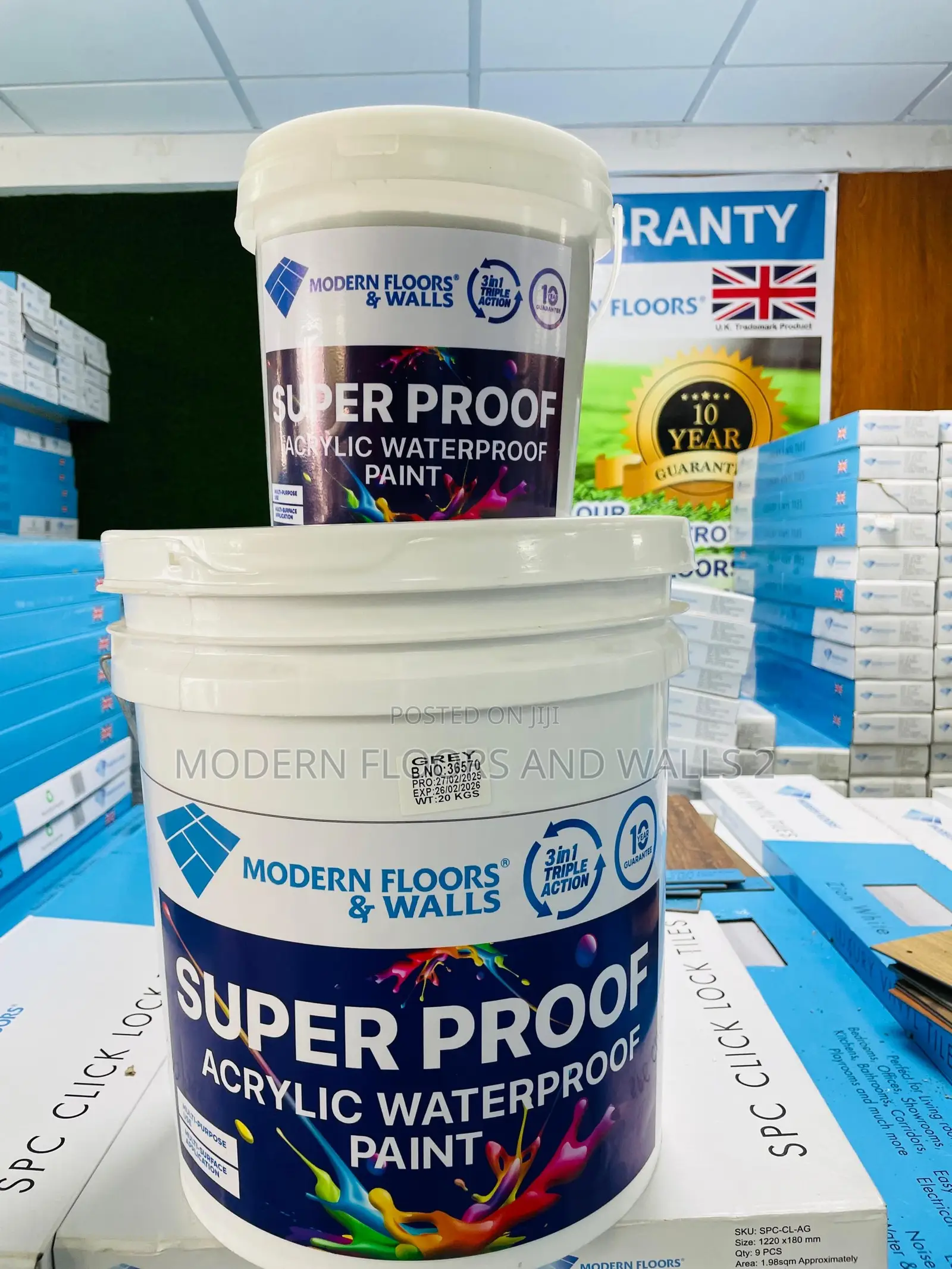 Super Proof 3-in-1 Acrylic Waterproof Paint Coating 20kg
