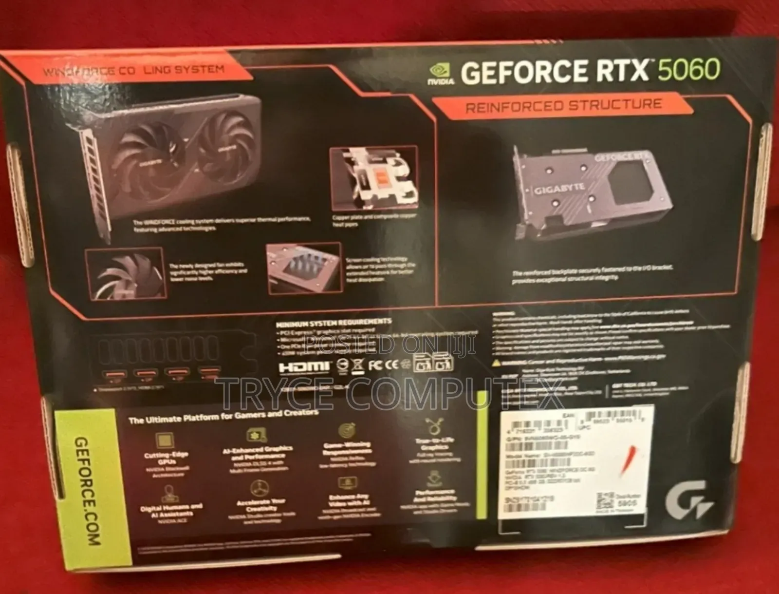 Gigabyte RTX 5060 8gb Graphic Card