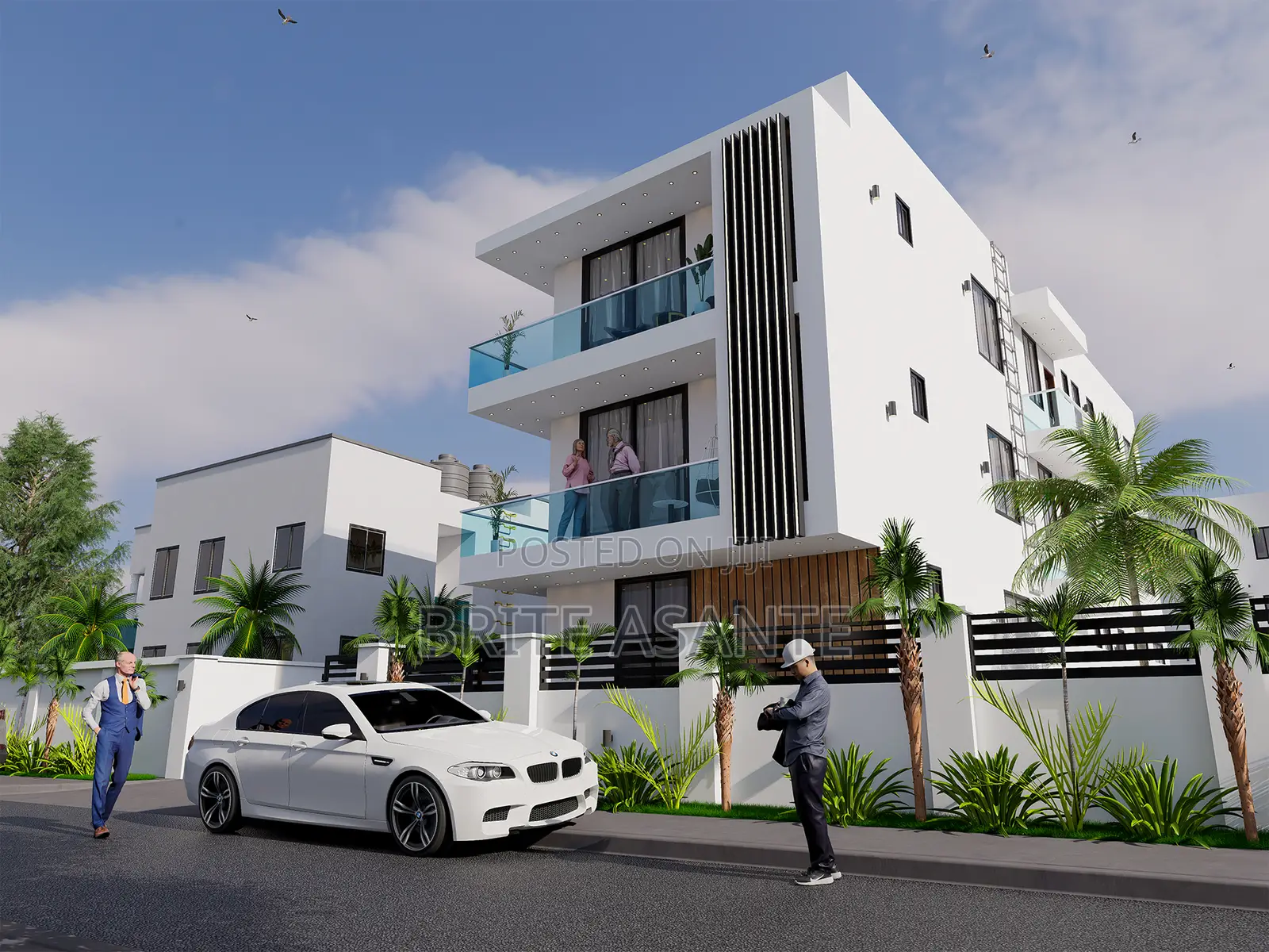 2 Bedrooms Architecture Plans