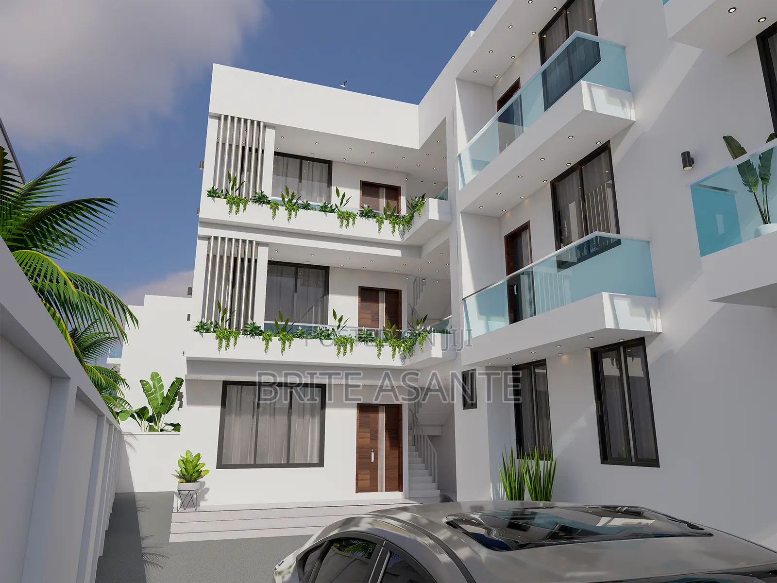 2 Bedrooms Architecture Plans