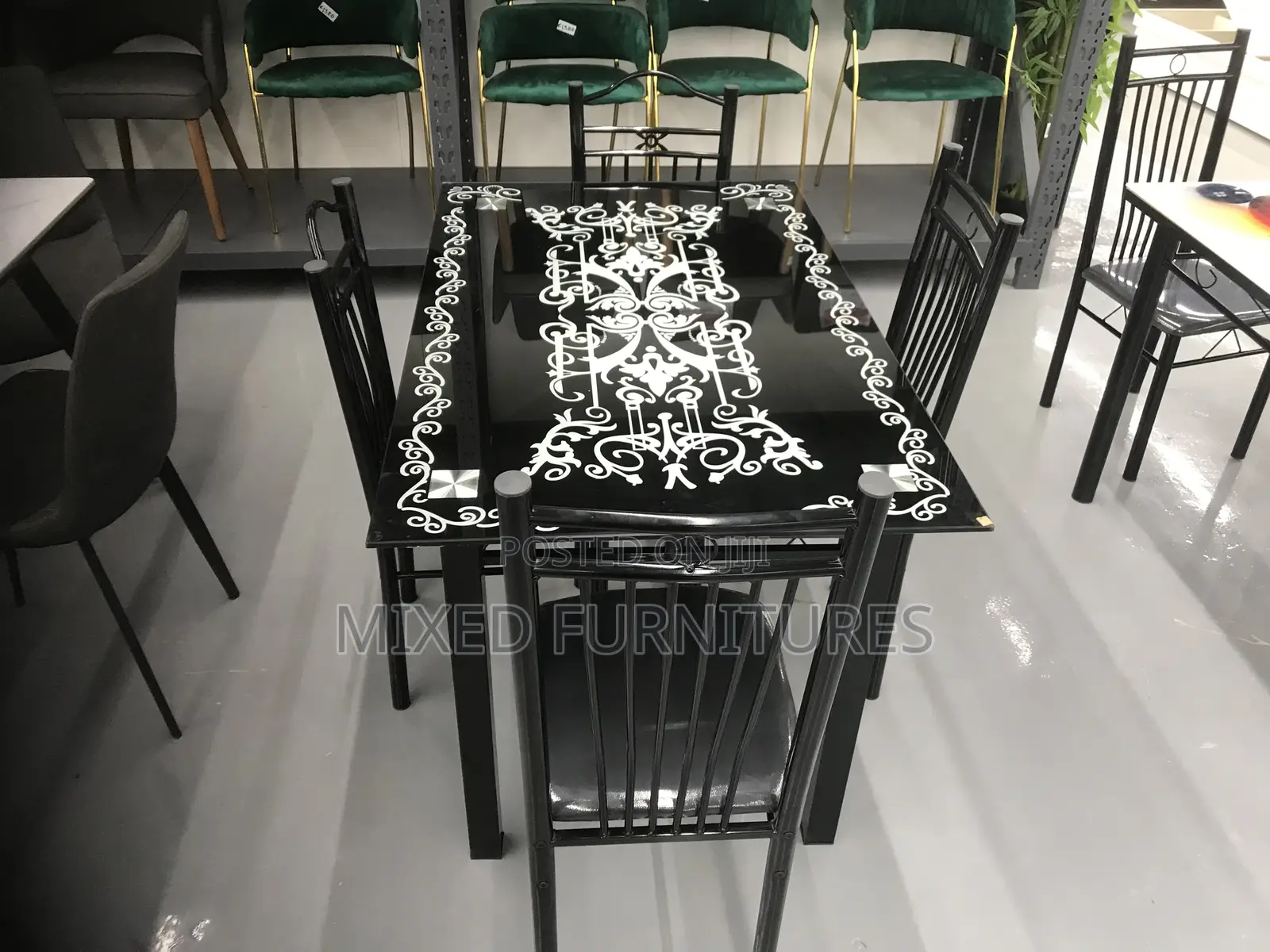 Dining Sets 4 Seater Glass Dining Table