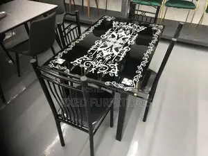Dining Sets 4 Seater Glass Dining Table