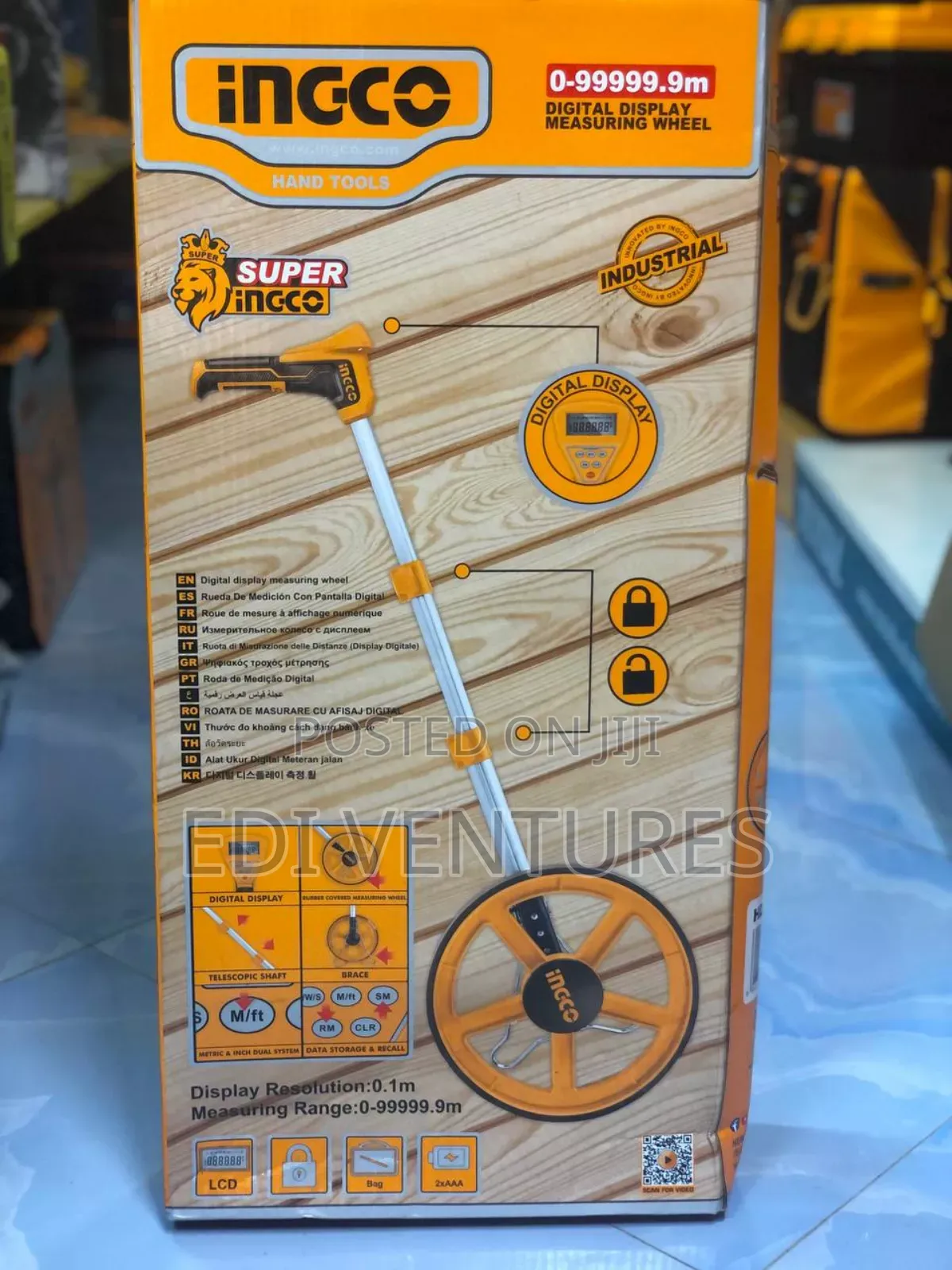 Ingco Digital Display Measuring Wheel (Range 0-9999.9m )