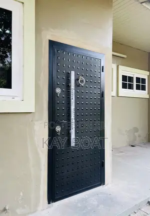 Black Metal Door for Back Door