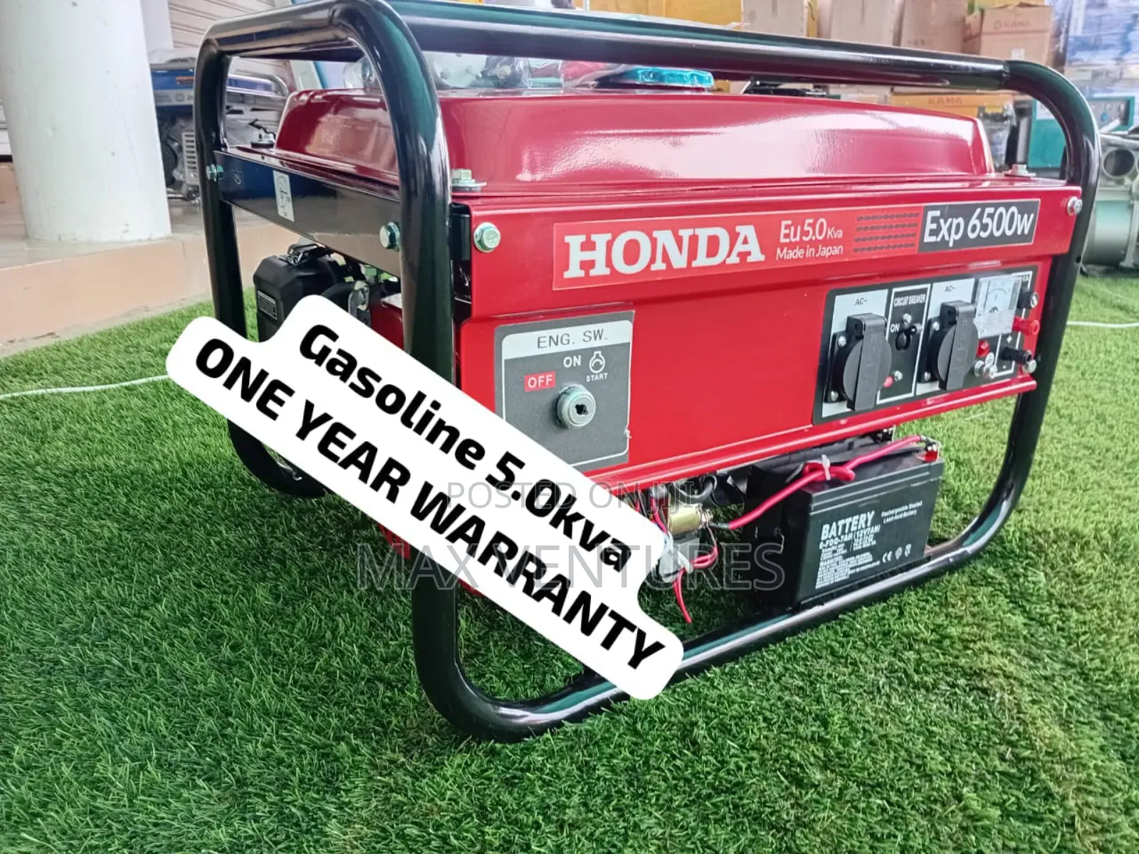 Aether Honda Honda 5kva 6500watts Gasoline 5kva Key Start