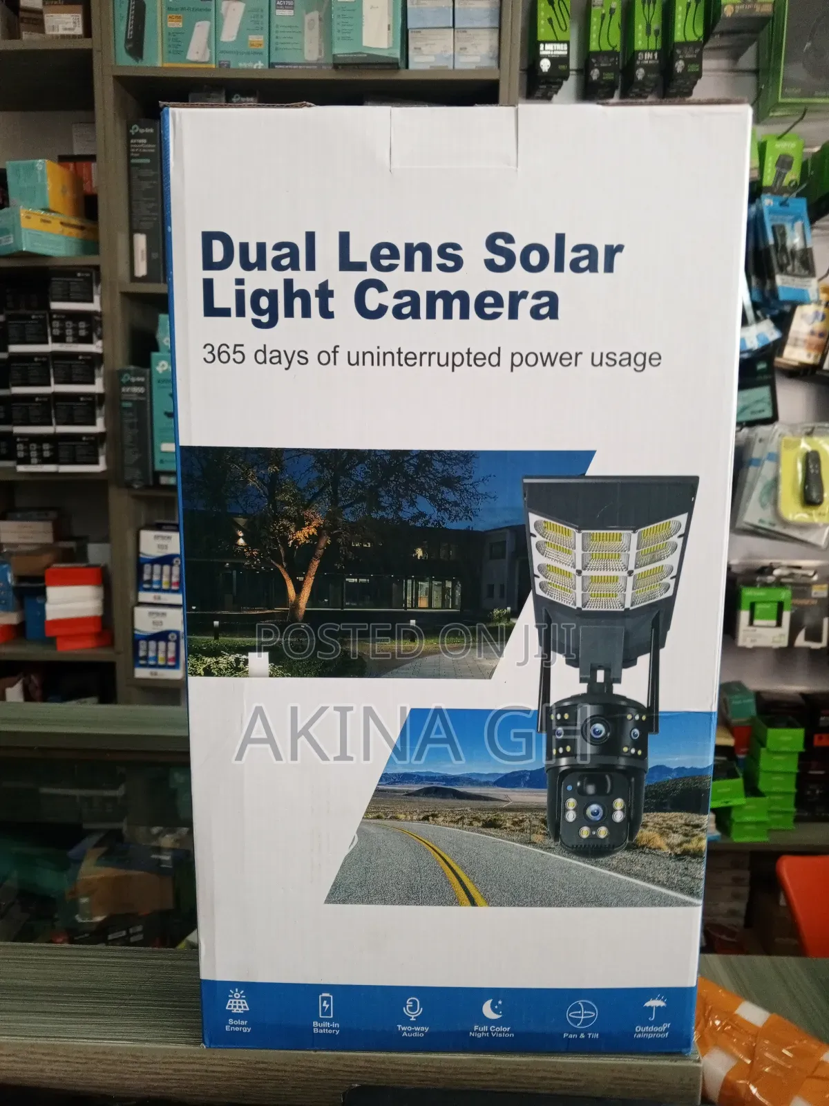 Dual Lens Solar Street Light Camers