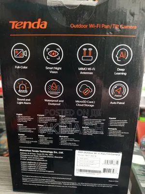 Tenda Rh7-Wca PTZ Outdoor Wifi Full Color 4mp Camera