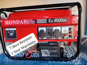 Honda Honda 7.5kva Petrol Keystart Generator Generator Light