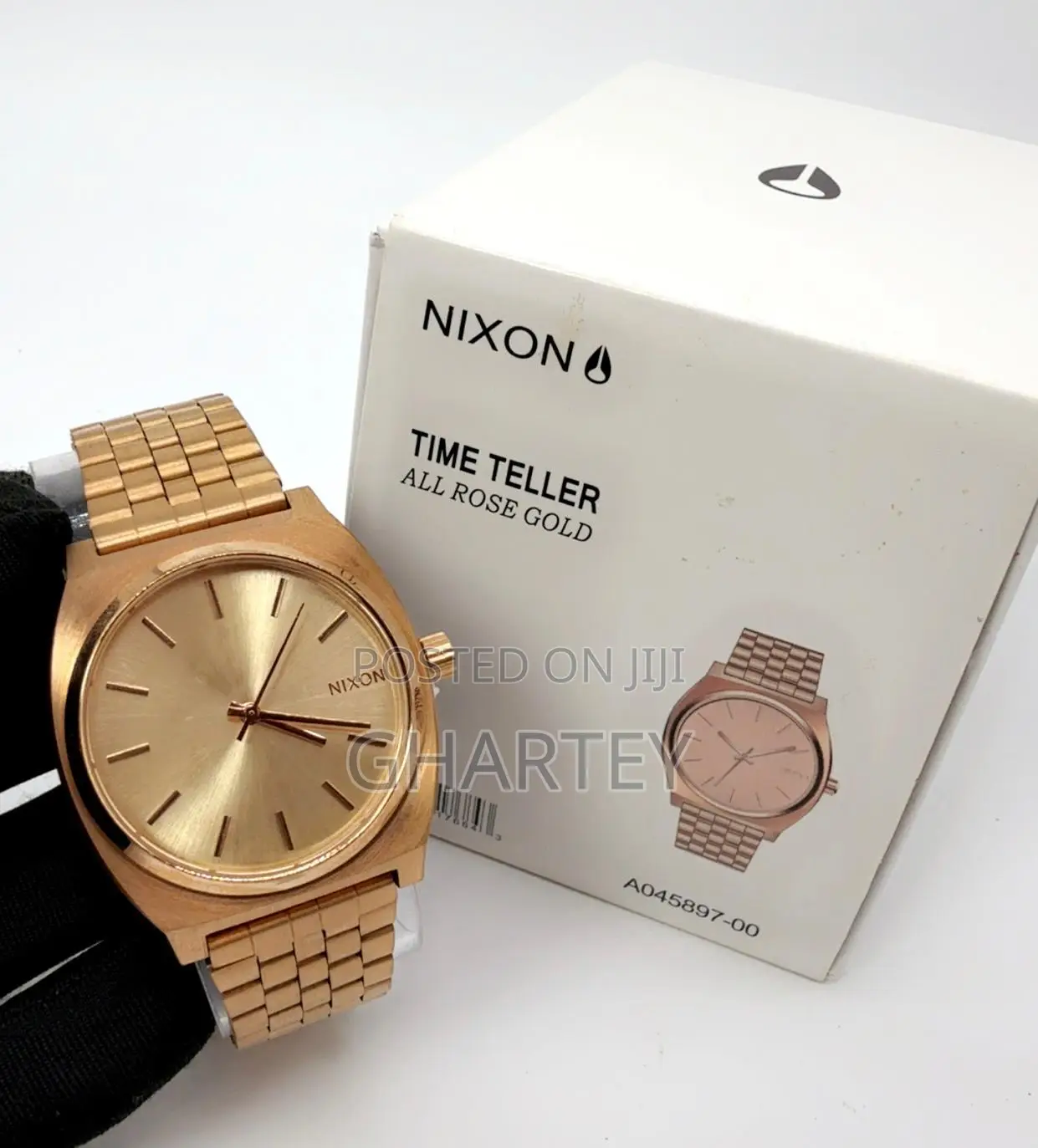 Nixon Time Teller Analog Watch || for Men in Rose Gold