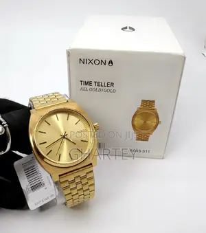 Nixon Time Teller Wrist Watch - Gold