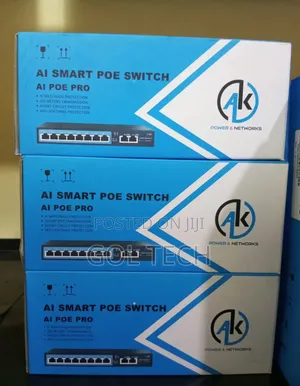 8port Ai Smart Poe Switch for Networking and CCTV Ak Power