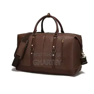 Quality Waterproof Leather Material Duffle Bag || Coffee