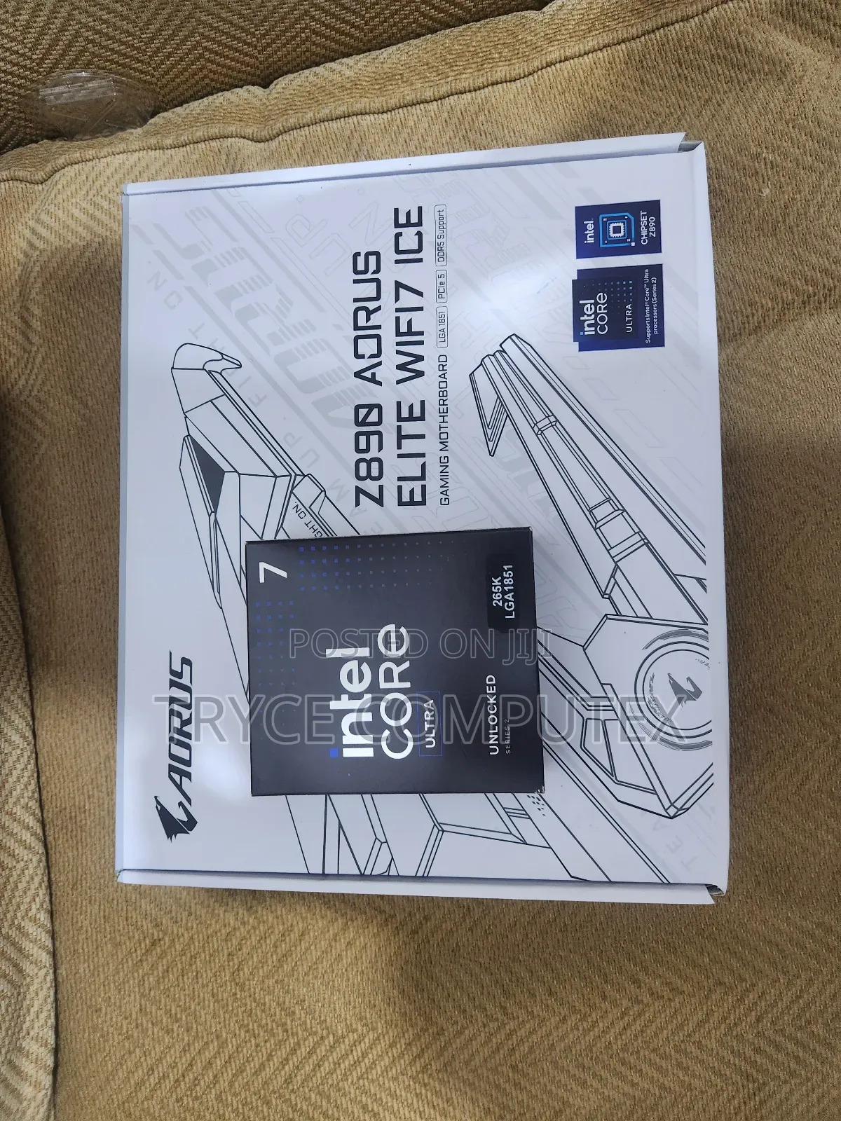 15th Gen Intel Core Ultra 7 Cpu and Aorus Z890 Motherboard