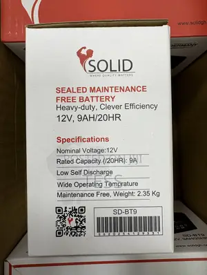 Solid Ups Battery Lead Acid 12v 9ah