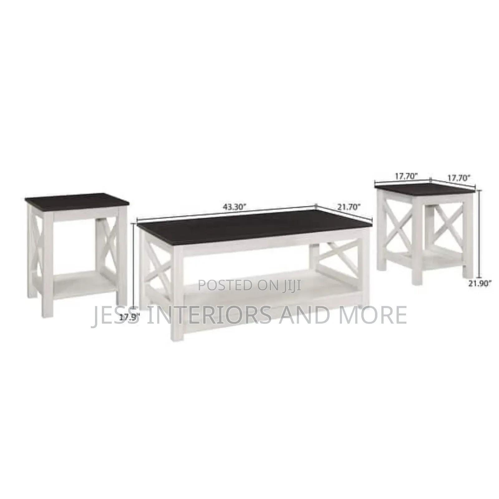 Coffee Table Set With Two Side Tables