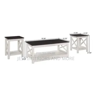 Coffee Table Set With Two Side Tables