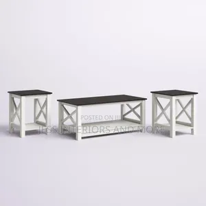 Coffee Table Set With Two Side Tables