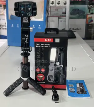 Q18 Gimbal Stabilizer 360 Rotating Desktop Tripod