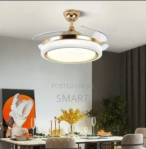 Morden Led Ceiling Fanlight With Bluetooth + Remote Control