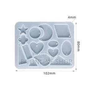 14 Different Designs Silicone Mold for Ear Ring Epoxy Resin