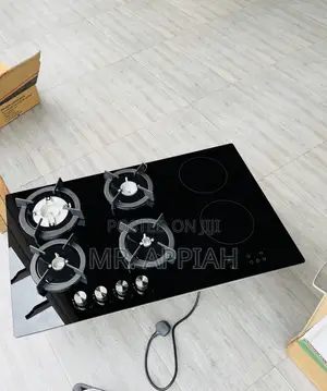 In Built Classic 4 Gas With 2 Electric Tempered Glass Hob.