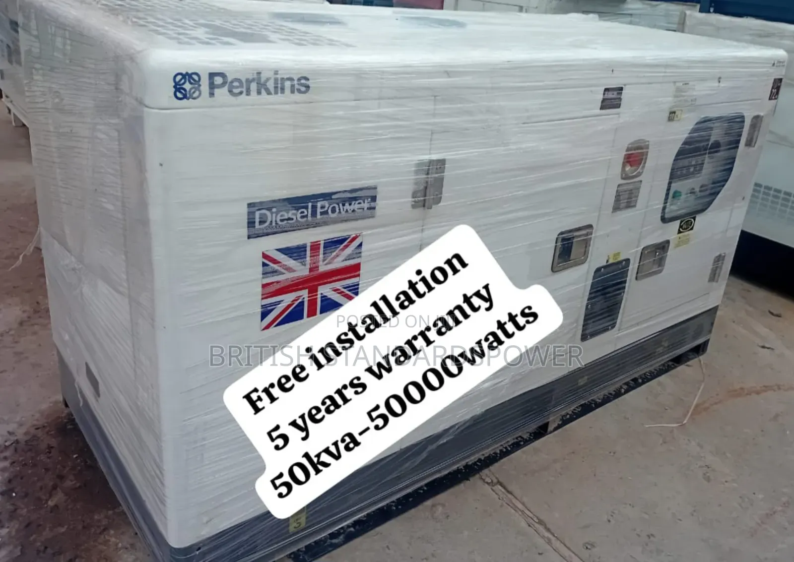 Energyplus 50kva Perkins Silent Diesel Generator Perkins