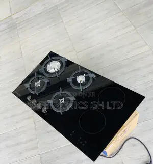Durable Black Built in Ceramic 4 Gas 2 Electric Cooker