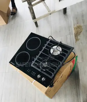 Original Fast 60cm Built in Black Ceramic 2 Gas 2 Electric