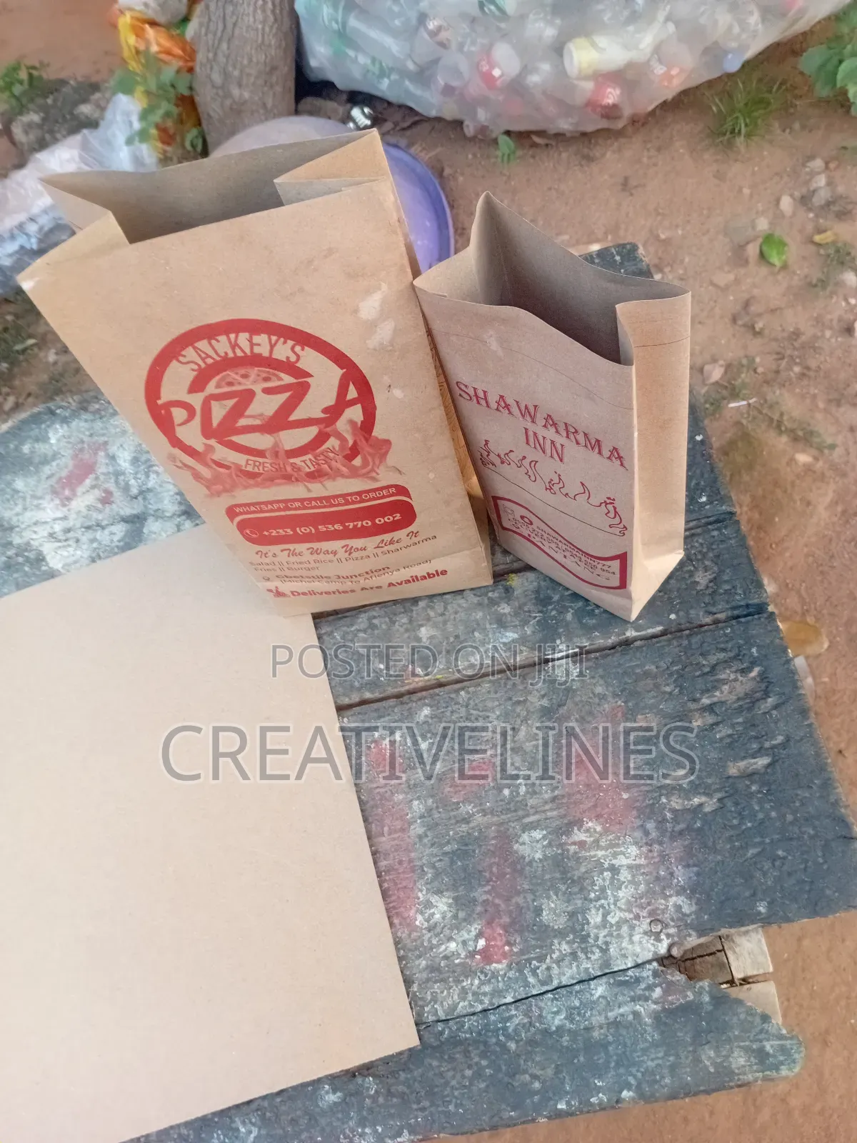 Brown Pizza and Sharwama Bags